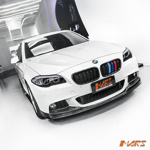 Gloss Black M5 Style Front Bumper Bar Kidney Grille with colour stripes for BMW 5 Series F10 & F11 2010 - 2016 - Mars Performance