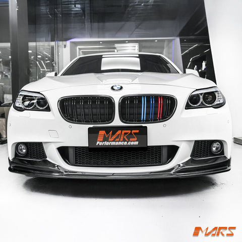 Gloss Black M5 Style Front Bumper Bar Kidney Grille with colour stripes for BMW 5 Series F10 & F11 2010 - 2016 - Mars Performance