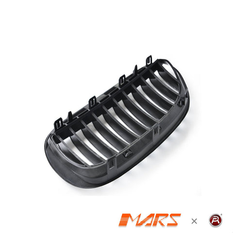 Gloss Black M6 Style Front Bumper Bar Kidney Grille Grill Bodykit for BMW 6 Series E63 E64 Coupe & Convertible 2003 - 2010 - Mars Performance