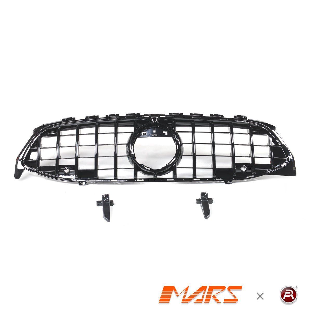 Gloss Black Panamericana CLA45 Style Front Bumper Bar Grille Grill Bodykit for Mercedes - Benz CLA - Class W118 C118 & CLA35 AMG 2024 - 2025 Update - Mars Performance