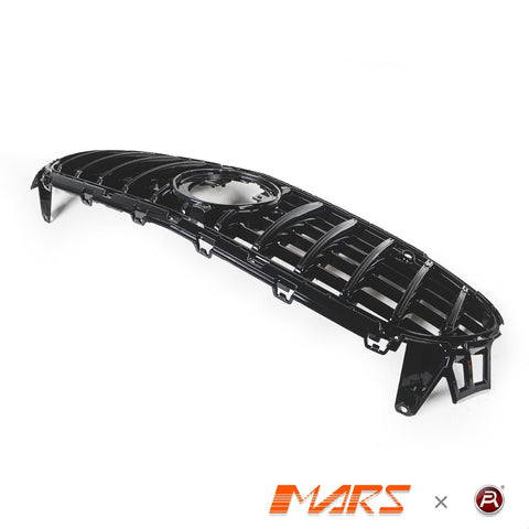 Gloss Black Panamericana Front Bumper Bar Grill Bodykit for Mercedes - Benz E - Class E63 - S AMG W213 Facelift 2020 - 2023 - Mars Performance