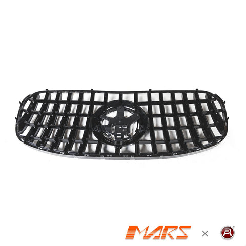 Gloss Black Panamericana Front Bumper Bar Grill Grille Bodykit for Mercedes - Benz GLS Class X167 2023 - 2025 - Mars Performance