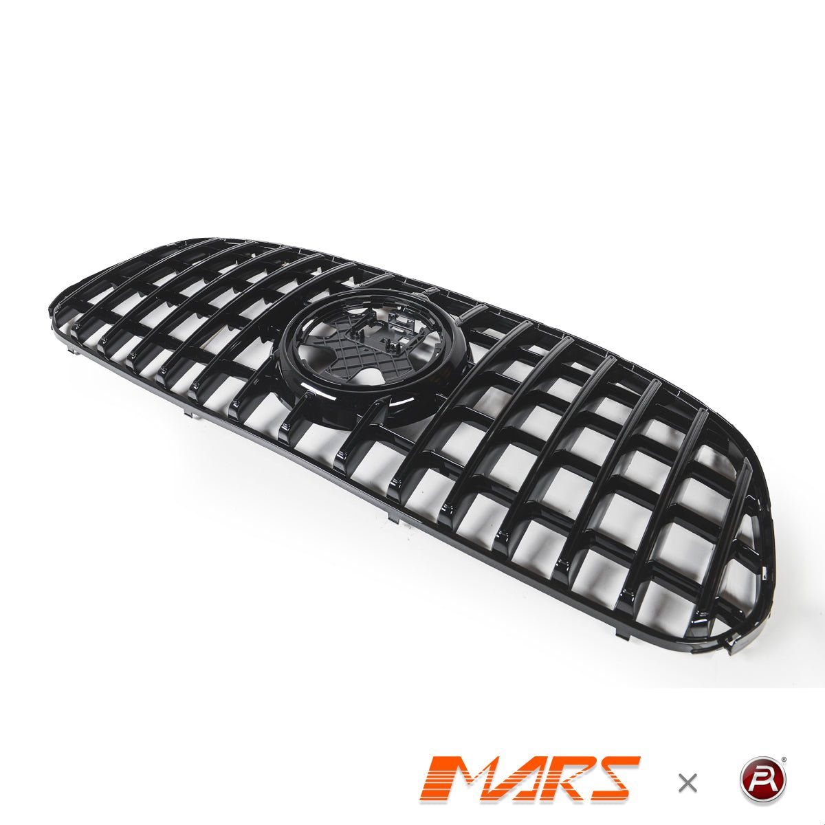 Gloss Black Panamericana Front Bumper Bar Grill Grille Bodykit for Mercedes - Benz GLS Class X167 2023 - 2025 - Mars Performance