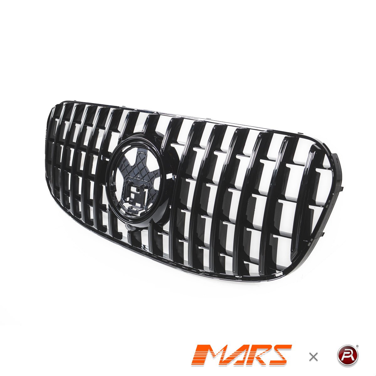 Gloss Black Panamericana Front Bumper Bar Grill Grille Bodykit for Mercedes - Benz GLS Class X167 2023 - 2025 - Mars Performance