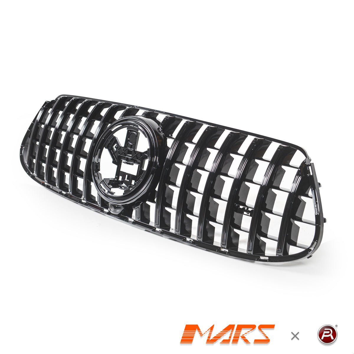 Gloss Black Panamericana Front Bumper Bar Grille Grill Bodykit for Mercedes - Benz W167 GLE - Class GLE63 AMG V167 Hatch & C167 Coupe 2019 - 2025 - Mars Performance