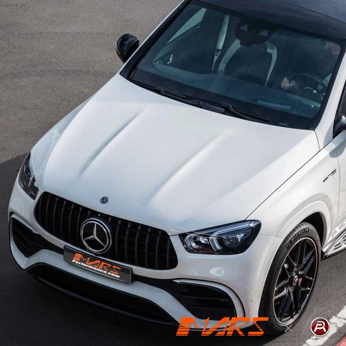 Gloss Black Panamericana Front Bumper Bar Grille Grill Bodykit for Mercedes - Benz W167 GLE - Class GLE63 AMG V167 Hatch & C167 Coupe 2019 - 2025 - Mars Performance