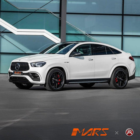 Gloss Black Panamericana Front Bumper Bar Grille Grill Bodykit for Mercedes - Benz W167 GLE - Class GLE63 AMG V167 Hatch & C167 Coupe 2019 - 2025 - Mars Performance