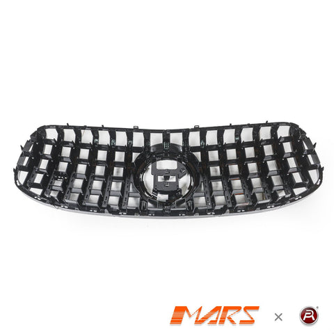 Gloss Black Panamericana Front Bumper Bar Grille Grill Bodykit for Mercedes - Benz X167 GLS - Class GLS63 AMG 2020 - 2025 - Mars Performance