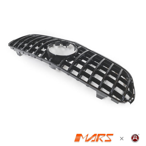 Gloss Black Panamericana Front Bumper Bar Grille Grill Bodykit for Mercedes - Benz X253 C253 GLC - Class GLC63 AMG 2018 - 2019 - Mars Performance