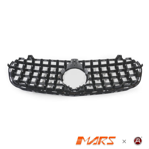 Gloss Black Panamericana Front Bumper Bar Grille Grill Bodykit for Mercedes - Benz X253 C253 GLC - Class GLC63 AMG 2018 - 2019 - Mars Performance