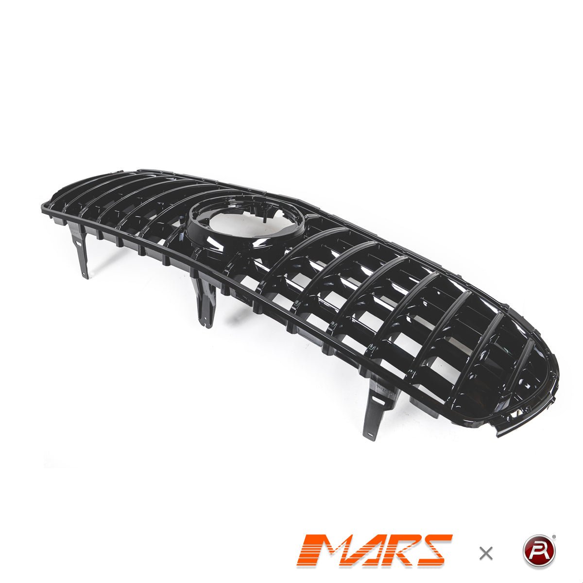 Gloss Black Panamericana Front Bumper Bar Grille Grill Bodykit for Mercedes - Benz X253 C253 GLC - Class GLC63 AMG 2019 - 2023 - Mars Performance
