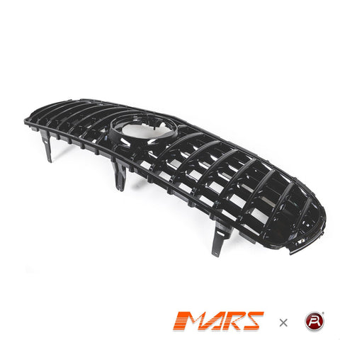 Gloss Black Panamericana Front Bumper Bar Grille Grill Bodykit for Mercedes - Benz X253 C253 GLC - Class GLC63 AMG 2019 - 2023 - Mars Performance