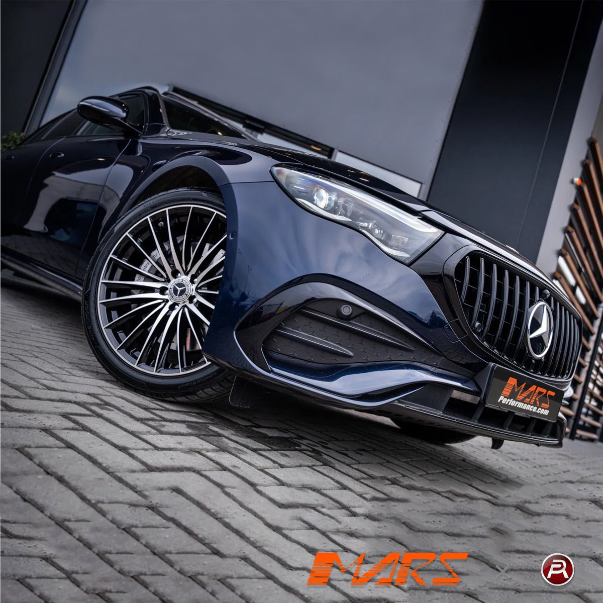 Gloss Black Panamericana Style Front Bumper Bar Grille Grill Bodykit for Mercedes - Benz E - Class W214 & E53 AMG 2023 - 2025 - Mars Performance