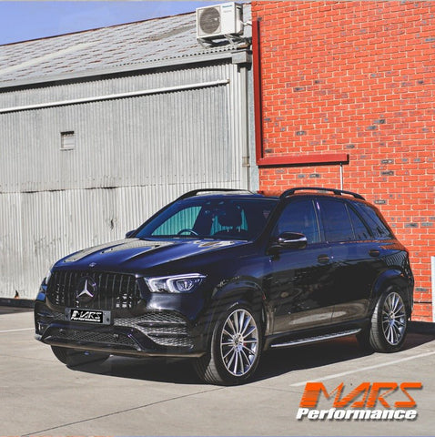 Gloss Black Panamericana Style Front Bumper Bar Grille Grill Bodykit for Mercedes - Benz W167 GLE - Class V167 Hatch C167 Coupe & GLE53 AMG 2019 - 2025 - Mars Performance