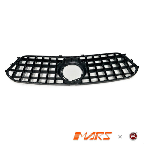 Gloss Black Panamericana Style Front Bumper Bar Grille Grill Bodykit for Mercedes - Benz W167 GLE - Class V167 Hatch C167 Coupe & GLE53 AMG 2019 - 2025 - Mars Performance