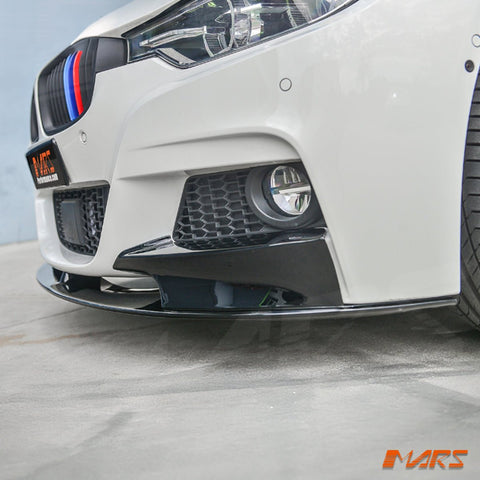 Gloss Black Performance Front bumper bar Lip Spoiler Bodykit for BMW 3 - Series F30 F31 M Tech M Sport 2012 - 2018 - Mars Performance