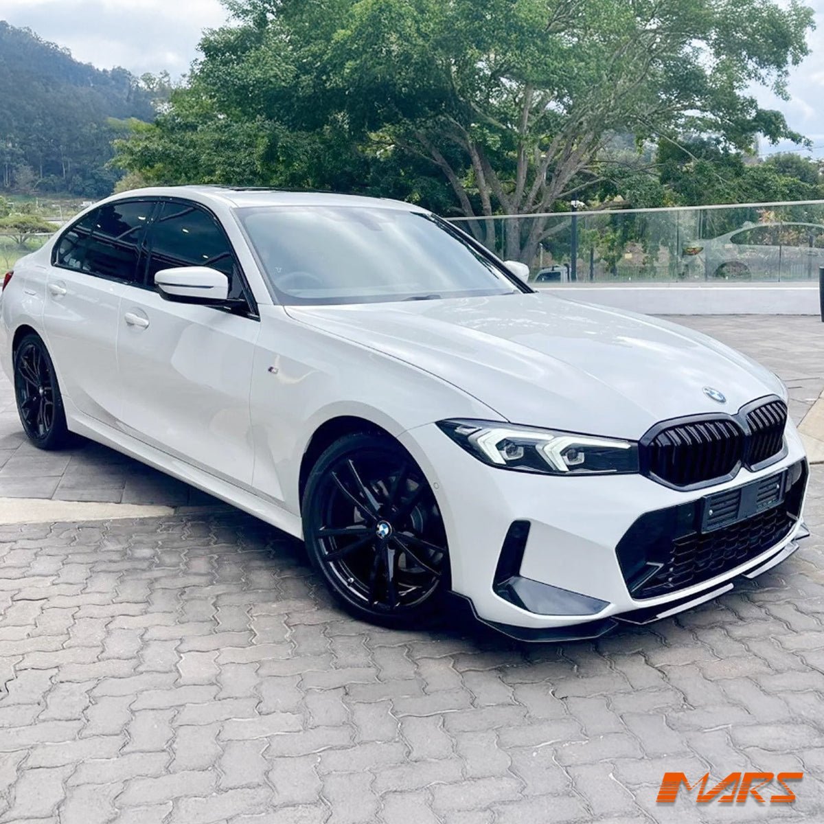 Gloss Black Performance Front Bumper Bar Lip Spoiler Bodykit for BMW 3 - Series G20 Sedan & G21 Wagon LCI 2022 - 2024 - Mars Performance