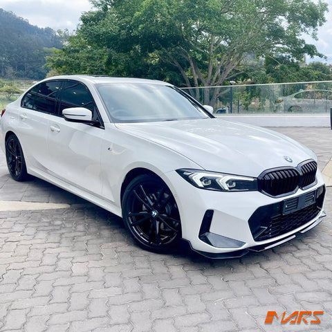Gloss Black Performance Front Bumper Bar Lip Spoiler Bodykit for BMW 3 - Series G20 Sedan & G21 Wagon LCI 2022 - 2024 - Mars Performance