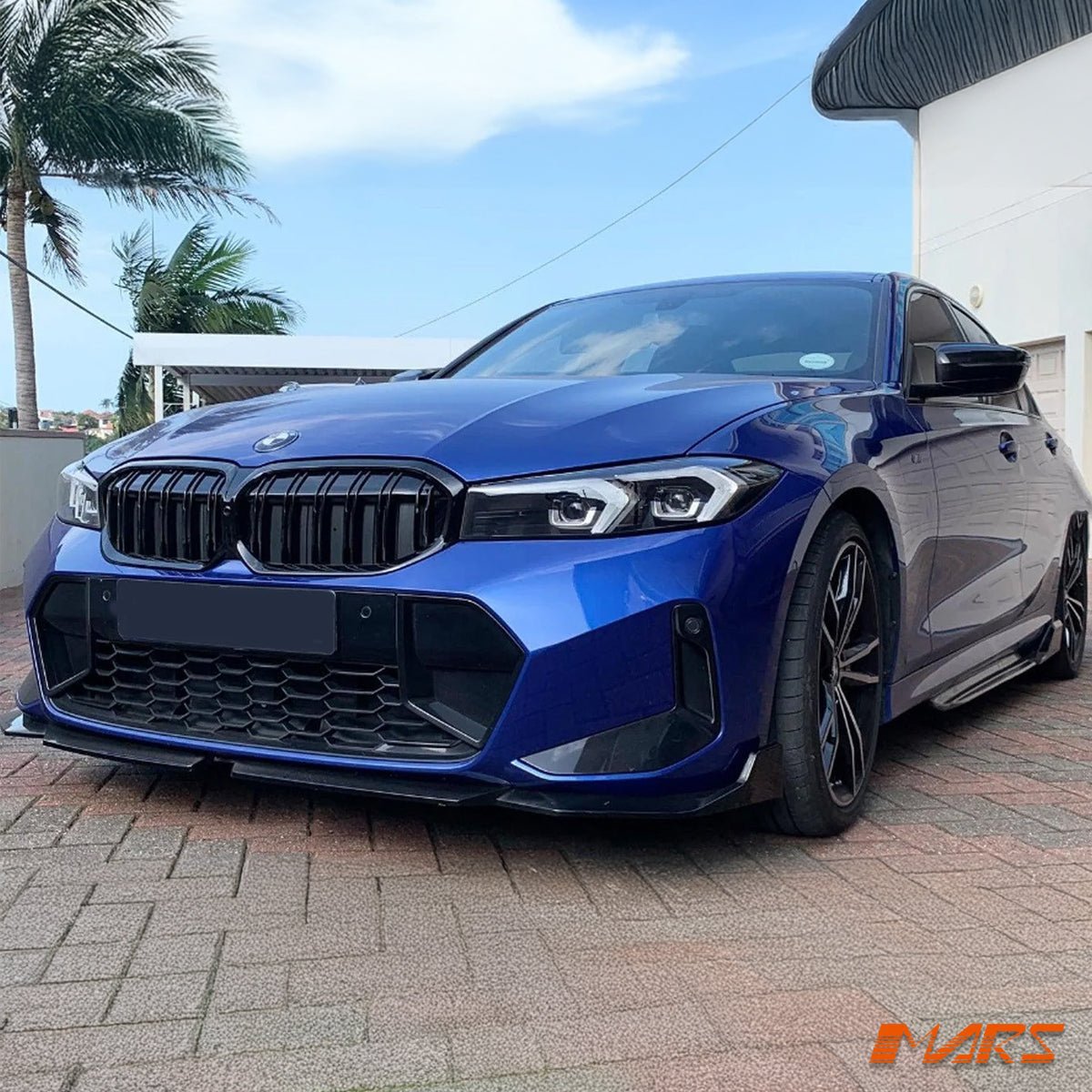 Gloss Black Performance Front Bumper Bar Lip Spoiler Bodykit for BMW 3 - Series G20 Sedan & G21 Wagon LCI 2022 - 2024 - Mars Performance