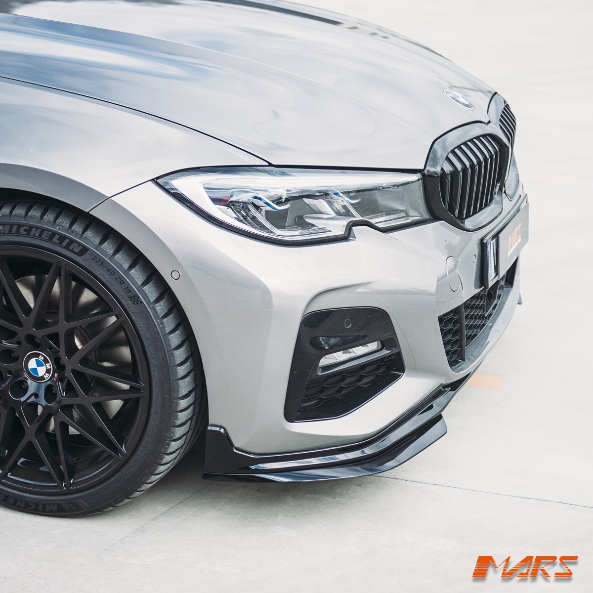 Gloss Black Performance Front bumper bar lip Spoiler Bodykit for BMW 3 - Series M Sport G20 Sedan G21 Wagon, Pre LCI 2018 - 2022 - Mars Performance