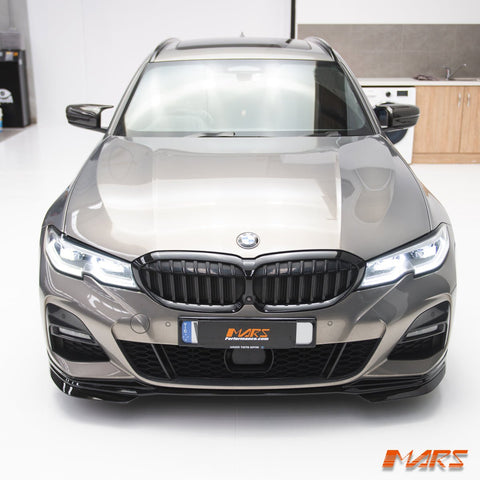 Gloss Black Performance Front bumper bar lip Spoiler Bodykit for BMW 3 - Series M Sport G20 Sedan G21 Wagon, Pre LCI 2018 - 2022 - Mars Performance