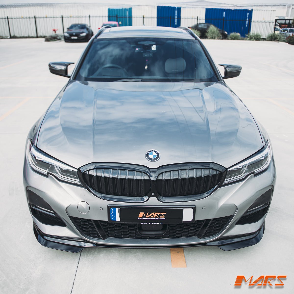 Gloss Black Performance Front bumper bar lip Spoiler Bodykit for BMW 3 - Series M Sport G20 Sedan G21 Wagon, Pre LCI 2018 - 2022 - Mars Performance