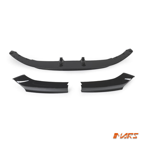 Gloss Black Performance Front bumper Bar Splitters & Lip Spoiler Bodykit for BMW F22 F23 2 - Series M Sport 2014 - 2021 - Mars Performance