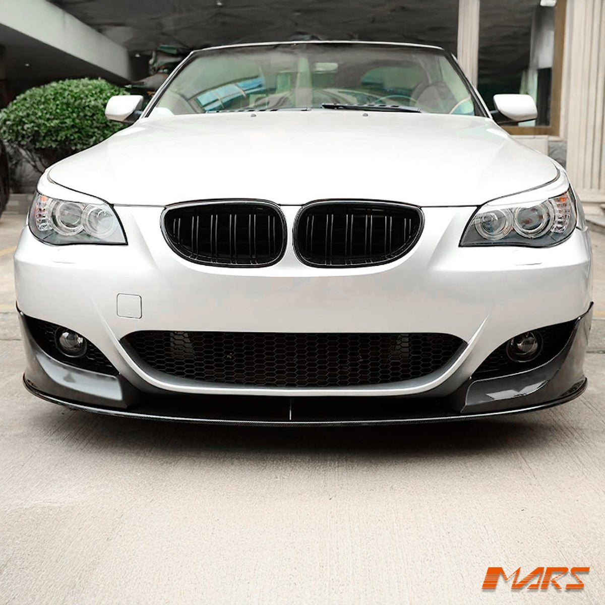 Gloss Black Performance lip spoiler & Splitters Bodykit for BMW 5 - Series E60 E61 M Tech Sport front bumper bar - Mars Performance