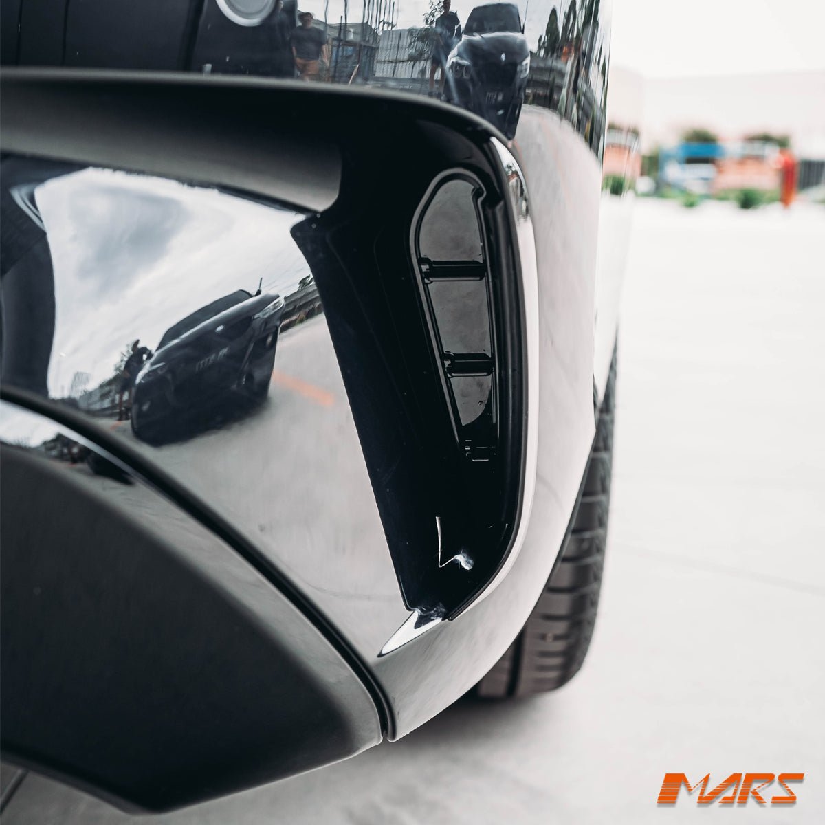 Gloss Black Performance rear bumper bar vents blade for BMW 3 - Series M Sport G20 Sedan G21 Wagon, Pre LCI 2018 - 2022 - Mars Performance