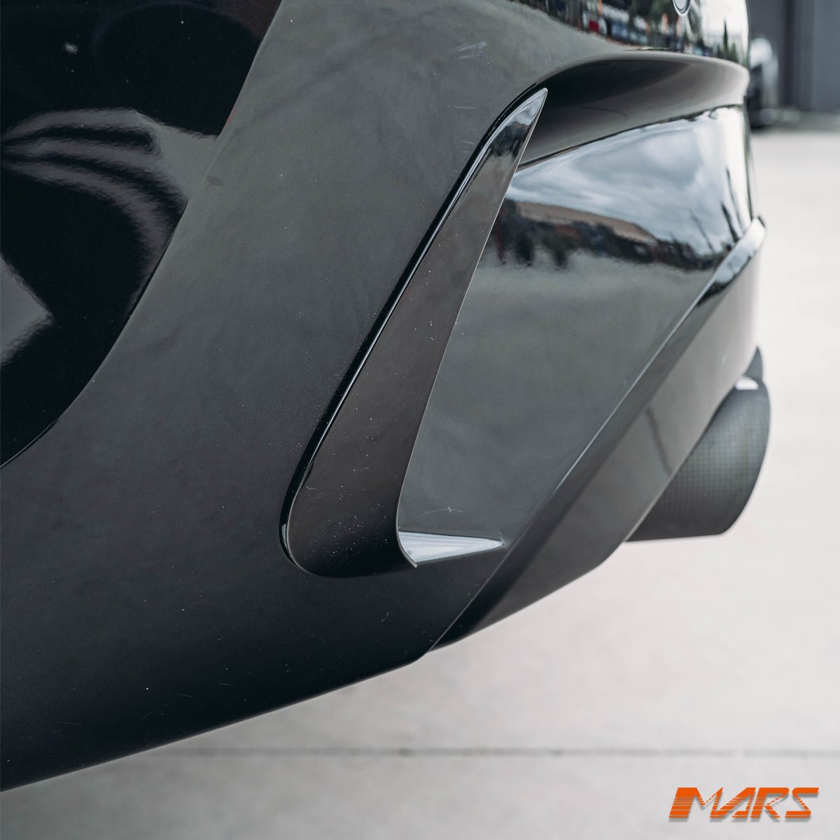 Gloss Black Performance rear bumper bar vents blade for BMW 3 - Series M Sport G20 Sedan G21 Wagon, Pre LCI 2018 - 2022 - Mars Performance
