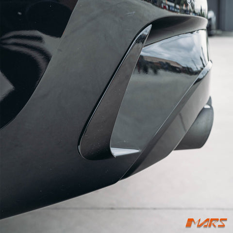 Gloss Black Performance rear bumper bar vents blade for BMW 3 - Series M Sport G20 Sedan G21 Wagon, Pre LCI 2018 - 2022 - Mars Performance