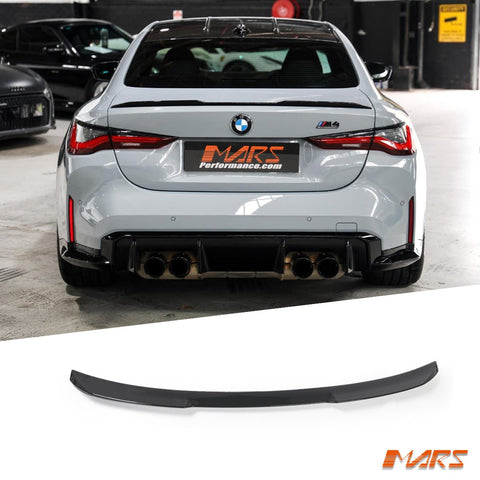 Gloss Black Performance Rear trunk boot lip Spoiler Wing Bodykit for BMW 4 Series G22 Coupe & G82 M4 - Mars Performance