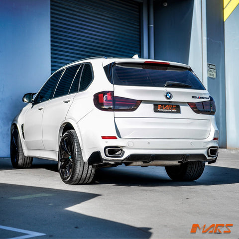 Gloss Black Performance Style Aero DYNAMIC Rear Bumper Bar Diffuser Spoiler Bodykit for BMW F15 X5 M Sport 2013 - 2018 - Mars Performance