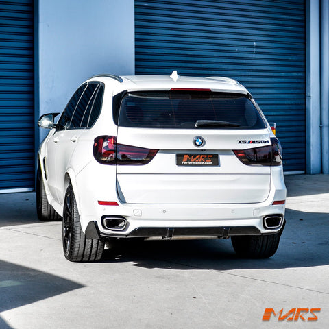 Gloss Black Performance Style Aero DYNAMIC Rear Bumper Bar Diffuser Spoiler Bodykit for BMW F15 X5 M Sport 2013 - 2018 - Mars Performance