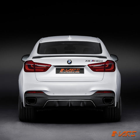 Gloss Black Performance Style Aero DYNAMIC Rear Trunk Lip Spoiler Bodykit for BMW F16 X6 & F86 X6M 2014 - 2019 - Mars Performance