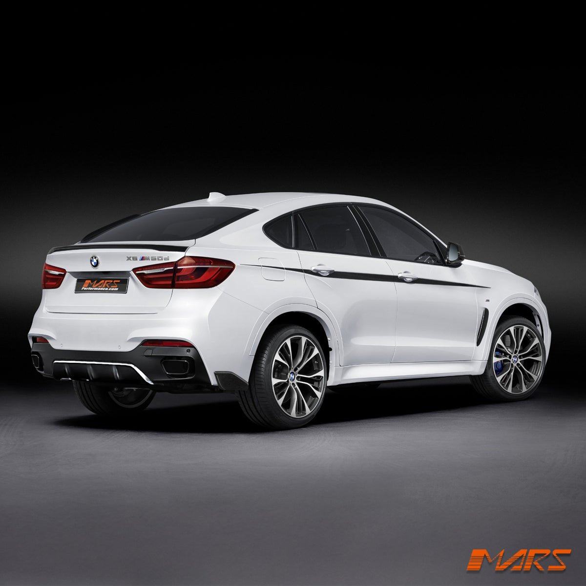 Gloss Black Performance Style Aero DYNAMIC Rear Trunk Lip Spoiler Bodykit for BMW F16 X6 & F86 X6M 2014 - 2019 - Mars Performance