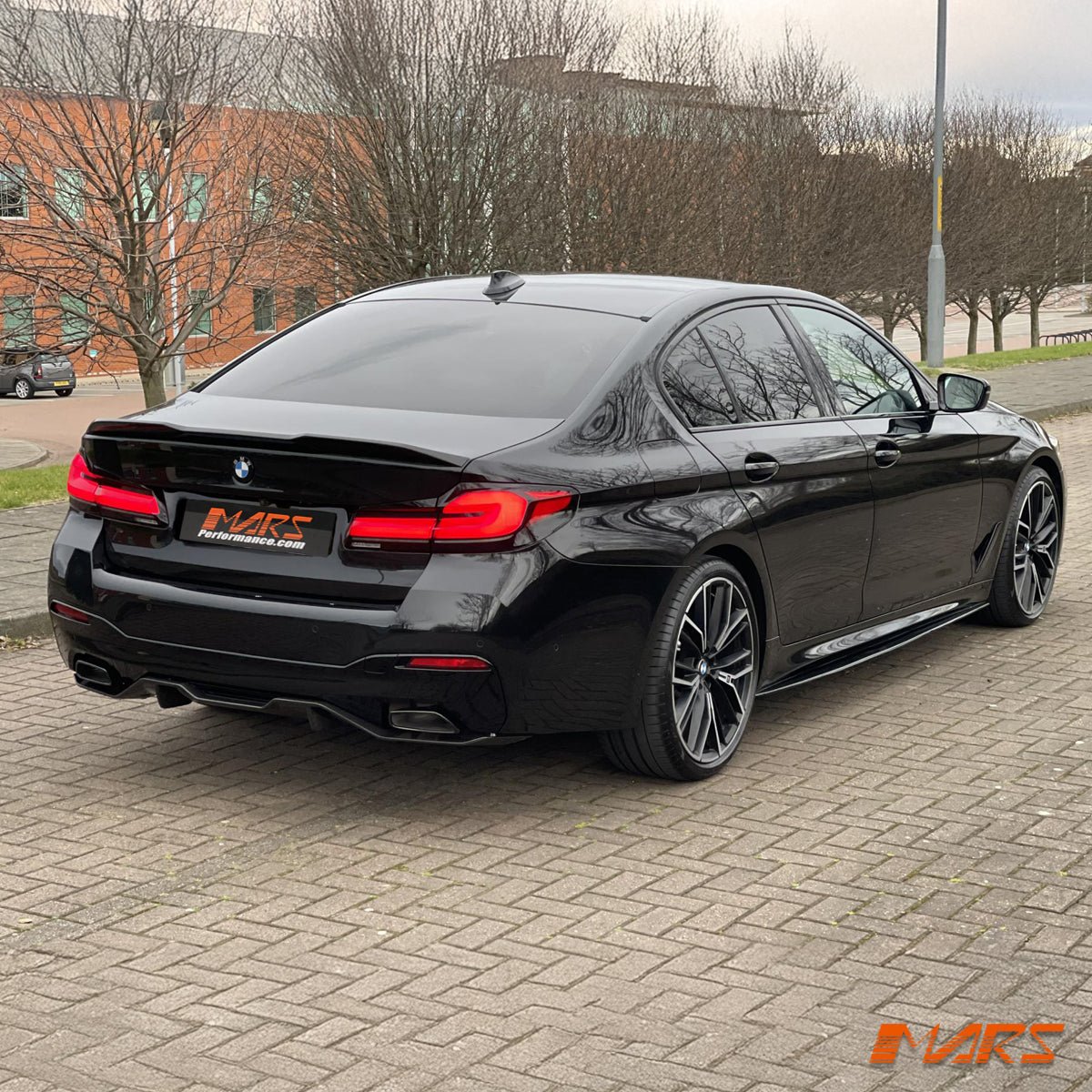 Gloss Black Performance Style Lower Side Skirts Lip Spoiler Bodykit for BMW 5 Series G30 G31 M Sport 2017 - 2023 - Mars Performance
