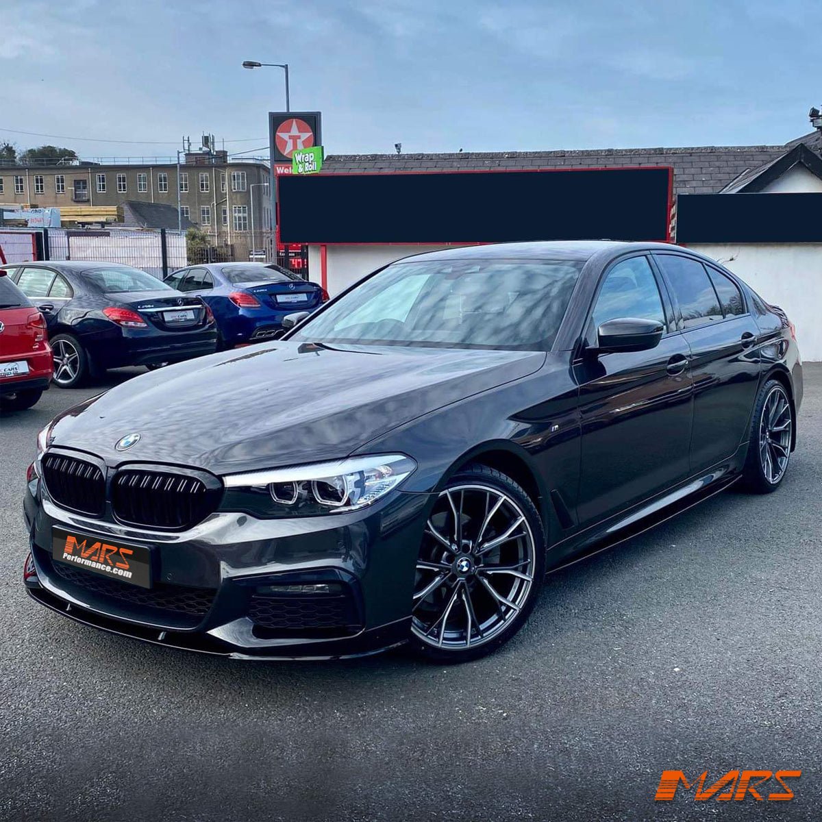 Gloss Black Performance Style Lower Side Skirts Lip Spoiler Bodykit for BMW 5 Series G30 G31 M Sport 2017 - 2023 - Mars Performance