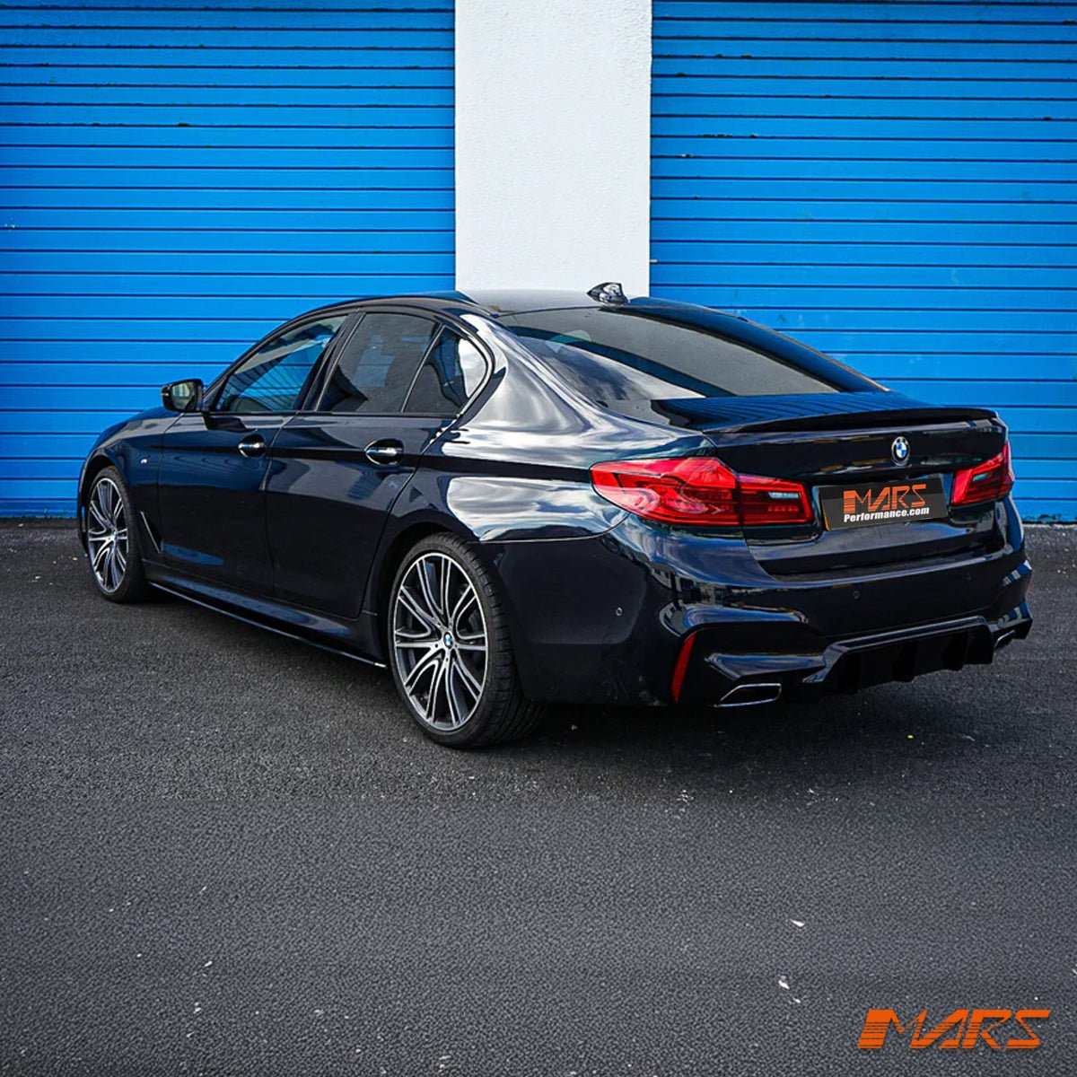 Gloss Black Performance Style Lower Side Skirts Lip Spoiler Bodykit for BMW 5 Series G30 G31 M Sport 2017 - 2023 - Mars Performance