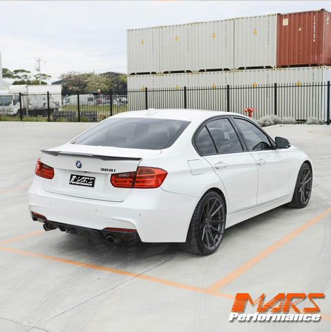 Gloss Black Performance style Rear bumper bar Twin Exhaust outlet Diffuser Bodykit for BMW 3 - Series F30 F31 M Tech M Sports 335i 340i - Mars Performance