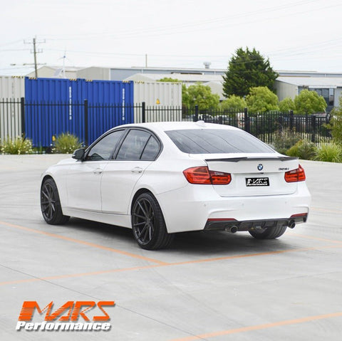 Gloss Black Performance style Rear bumper bar Twin Exhaust outlet Diffuser Bodykit for BMW 3 - Series F30 F31 M Tech M Sports 335i 340i - Mars Performance