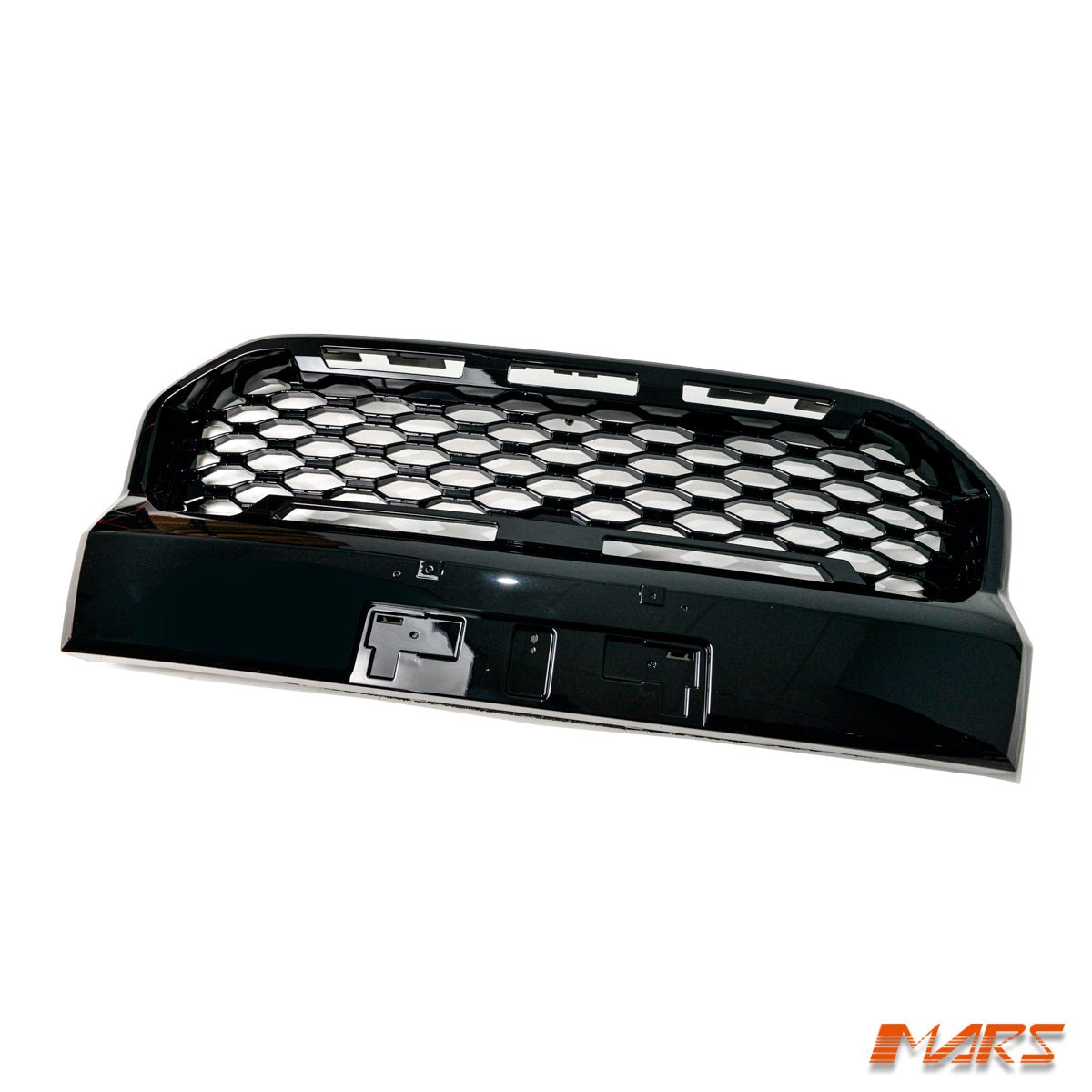 Gloss Black Raptor Style Front Bumper Bar Grille Grill Bodykit & LED DRL Lights for Ford Ranger PX MK3 WildTrak - Mars Performance