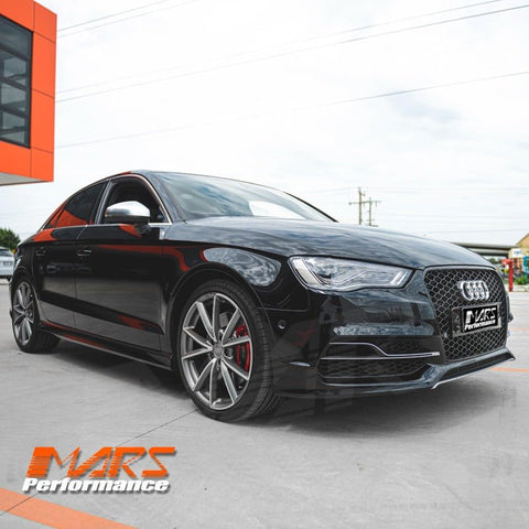 Gloss Black RS3 Style Front Bumper Bar Grille Grill Bodykit for AUDI A3 S3 8V 2013 - 2016 - Mars Performance