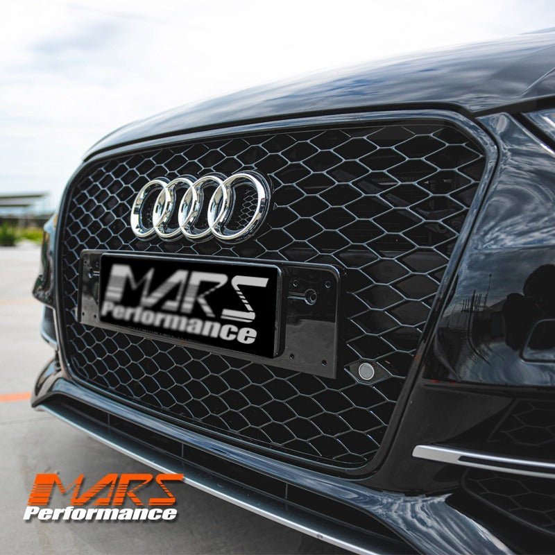 Gloss Black RS3 Style Front Bumper Bar Grille Grill Bodykit for AUDI A3 S3 8V 2013 - 2016 - Mars Performance