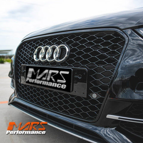 Gloss Black RS3 Style Front Bumper Bar Grille Grill Bodykit for AUDI A3 S3 8V 2013 - 2016 - Mars Performance