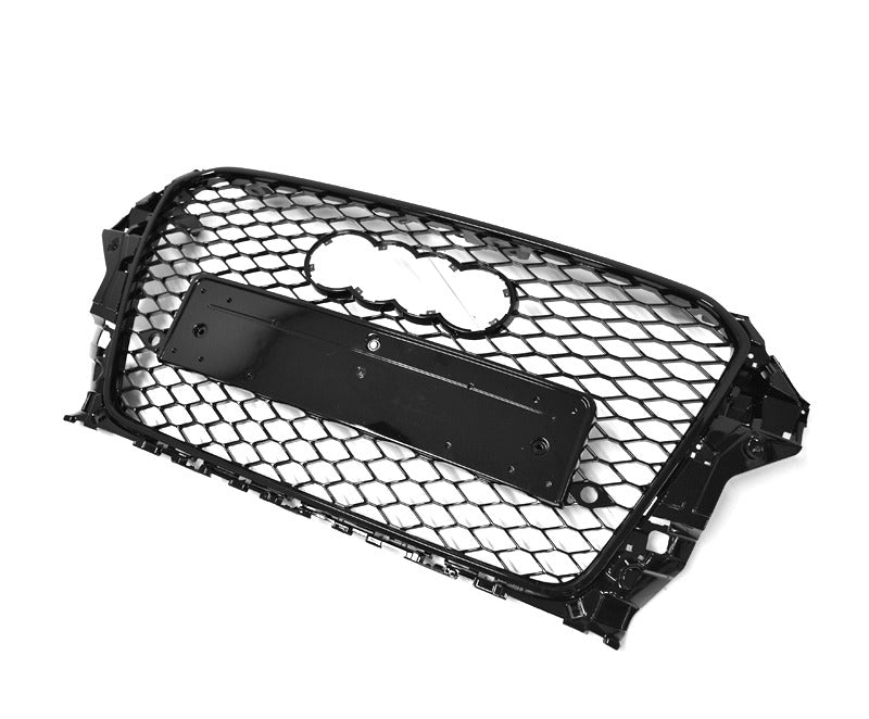 Gloss Black RS3 Style Front Bumper Bar Grille Grill Bodykit for AUDI A3 S3 8V 2013 - 2016 - Mars Performance