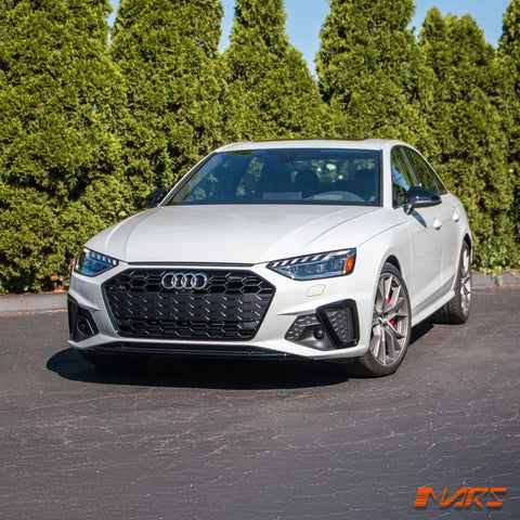 Gloss Black S4 Style Front Bumper Bar Grille Grill Bodykit for AUDI A4 S4 B9 2020 - 2024 - Mars Performance