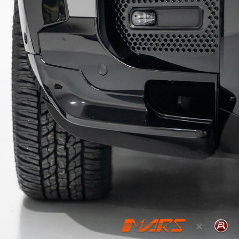 Gloss Black Urban Style Front Bumper Bar Lower Corner Lip Spoiler Bodykit for Land Rover Defender L663 90 110 130 2020 - 2025 - Mars Performance