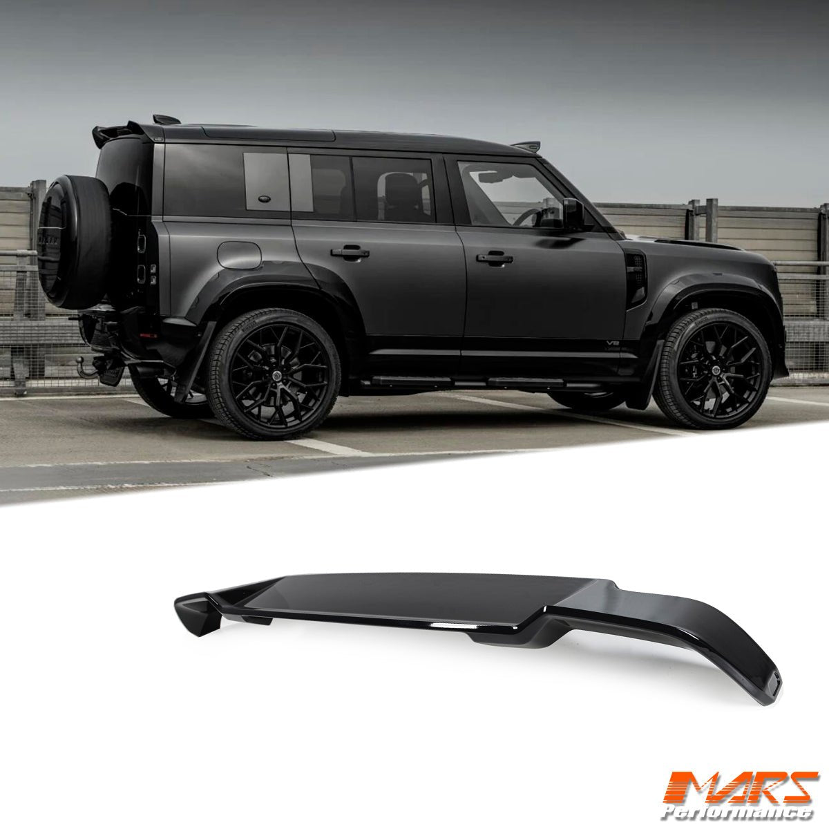 Gloss Black Urban Style Rear Roof Spoiler Wing Bodykit for Land Rover Defender L663 90 110 130 2020 - 2025 - Mars Performance