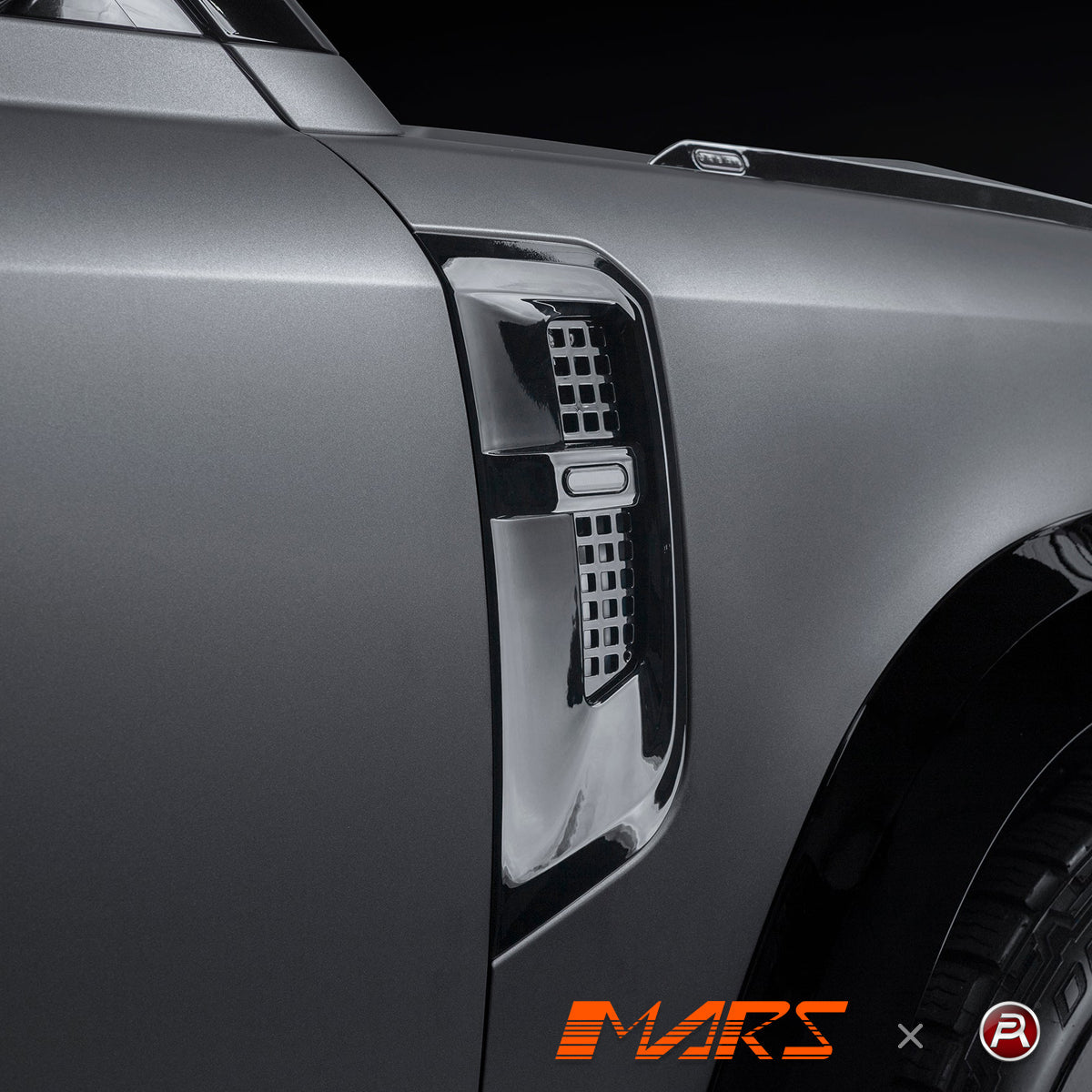 Gloss Black Urban Style Replacement Side Fender Guards Vent Set Bodykit for Land Rover Defender L663 90 110 130 2020 - 2025 - Mars Performance